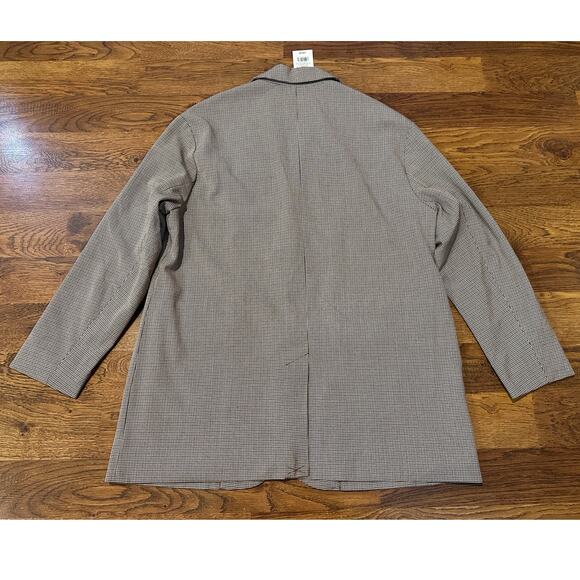 A New Day Women's Brown Houndstooth Oversized Blazer Large NWT Street Style - Picture 2 of 8